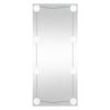 vidaXL Miroir mural avec lumi&egrave;res LED 40x80 cm verre rectangulaire