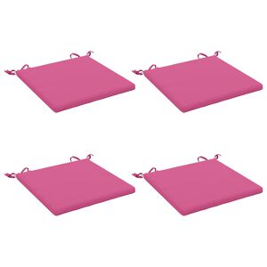 vidaXL Coussins de si&egrave;ge 4 pi&egrave;ces SOEST 4 pc 100 % polyester Rose