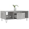 vidaXL Table basse Gris b&eacute;ton 90x50x36,5 cm Bois d'ing&eacute;nierie