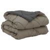 vidaXL Duvet d'&eacute;t&eacute; simple Gris clair et anthracite 220 x 135 cm