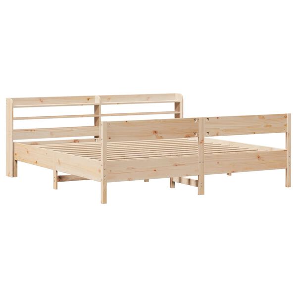 vidaXL Cadre de lit sans matelas 200x200 cm bois massif de pin