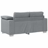 vidaXL Canap&eacute; 3 pcs Gris clair 219 x 80 x 82 cm Tissu en lin m&eacute;lang&eacute;