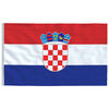 vidaXL Drapeau de la Croatie et m&acirc;t 5,5 m Aluminium