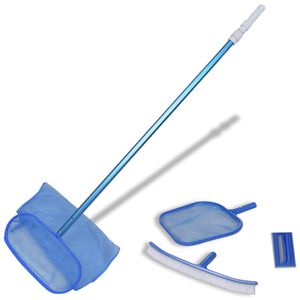 vidaXL Kit entretien Piscine avec Manche T&eacute;l&eacute;scopique et Brosse