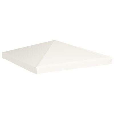 vidaXL Toile supérieure de belvédère 310 g / m² 3 x 3 m Blanc crème