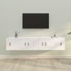 vidaXL Ensemble de meubles TV 4 pcs Blanc Bois d'ing&eacute;nierie