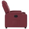 vidaXL Fauteuil inclinable &eacute;lectrique Rouge bordeaux Tissu