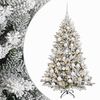 vidaXL Arbre de No&euml;l Artificiel avec Boule 150 cm 150 LED Blanc chaud