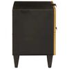 vidaXL Cabinet de chevet avec tiroir Noir et or 40 x 33,5 x 46 cm