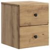 vidaXL Cabinet de chevet mural Ch&ecirc;ne artisanal 34,5 x 33 x 40 cm