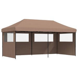 vidaXL Tente de r&eacute;ception pliable escamotable avec 3 parois lat&eacute;rales