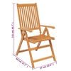 vidaXL Ensemble &agrave; manger de jardin 7 pcs Bois d'acacia massif