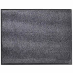 vidaXL Tapis d'entr&eacute;e gris 90 x 60 cm PVC