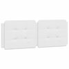 vidaXL Coussin de t&ecirc;te de lit Zadar blanc 140 cm similicuir