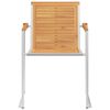 vidaXL Chaises de jardin lot de 6 avec coussins Bois de teck massif