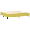 vidaXL Sommier &agrave; lattes de lit avec matelas Vert 200x200 cm Tissu