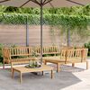 vidaXL Salon palette de jardin 4 pcs bois d'acacia massif