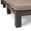 Keter Chaise longue avec coussin Daytona Marron