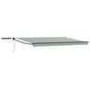 vidaXL Auvent r&eacute;tractable &eacute;lectrique Vert, Blanc, Anthracite 4 &times; 3 m