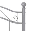 vidaXL Cadre de lit sans matelas gris métal 100x200 cm