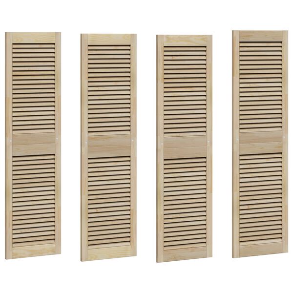 vidaXL Porte de Cabinet avec porte 4 pcs Naturel 140.5 x 2 x 59.5 cm