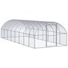 vidaXL Poulailler d'ext&eacute;rieur 3x8x2 m Acier galvanis&eacute;