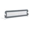 vidaXL Barri&egrave;re de lit enfant Gris 150x42 cm Polyester