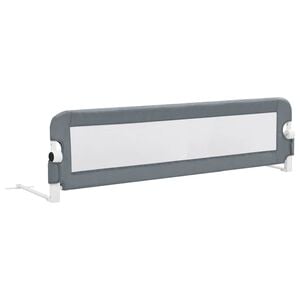 vidaXL Barri&egrave;re de lit enfant Gris 150x42 cm Polyester