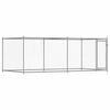 vidaXL Cage pour chien avec porte gris 4x2x1,5 m acier galvanis&eacute;