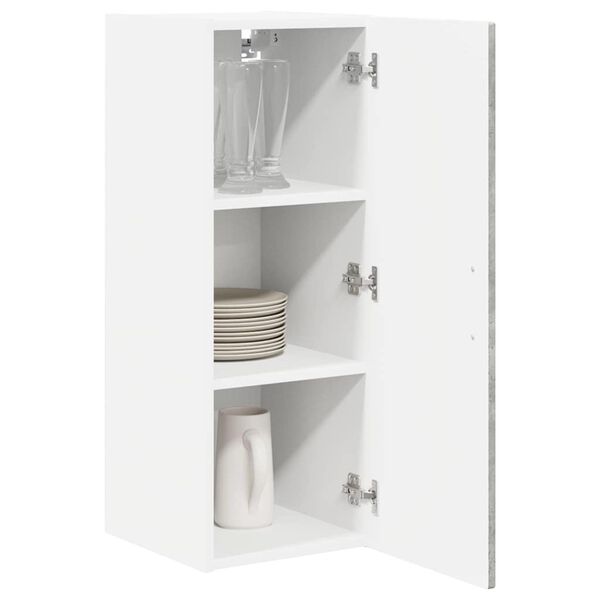 vidaXL Armoire de cuisine Gris b&eacute;ton 30 x 31 x 80 cm Bois d'ing&eacute;nierie