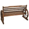 vidaXL Banc de jardin 112 cm bois de sapin massif