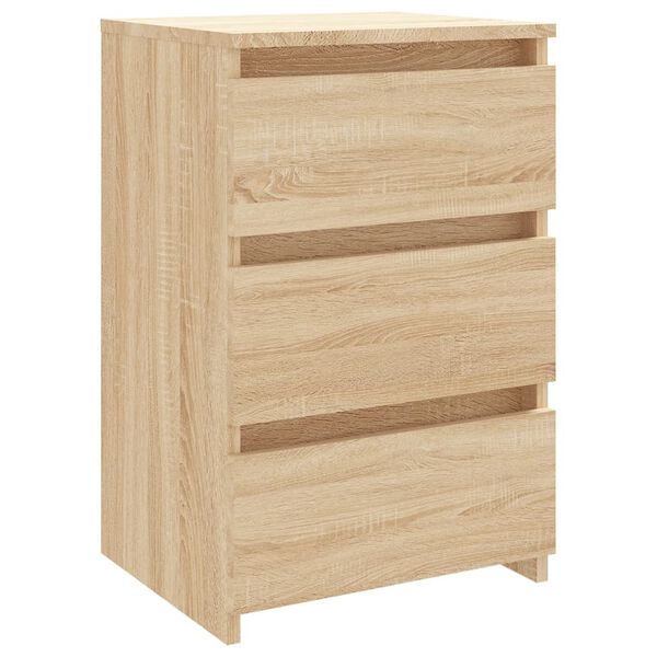 vidaXL Table de chevet Ch&ecirc;ne sonoma 40x35x62,5 cm bois d'ing&eacute;nierie