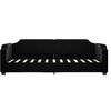 vidaXL Lit de jour avec matelas noir 80x200 cm tissu