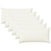 vidaXL Housse de coussin 6 pc HOUTEN Blanc 40 x 80 cm Lin synth&eacute;tique