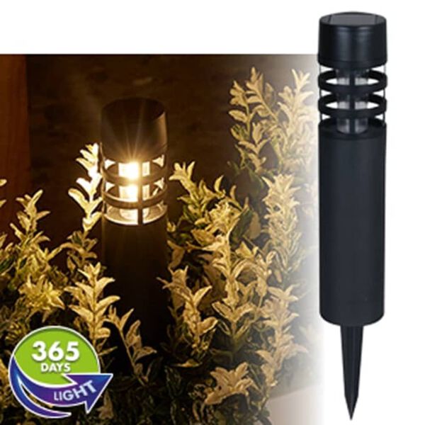 Luxform Lampes de jardin &agrave; LED solaires "Montelimar 3 pcs Noir
