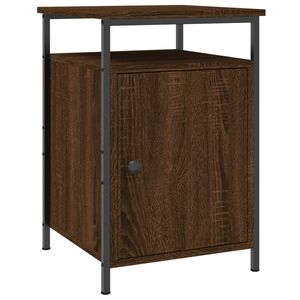 vidaXL Table de chevet ch&ecirc;ne marron 40x42x60 cm bois d'ing&eacute;nierie