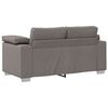 vidaXL Canap&eacute; 2 pcs Taupe 219 x 80 x 82 cm tissu