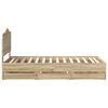 vidaXL Cadre de lit Ch&ecirc;ne Sonoma 90 x 200 cm Bois Ing&eacute;nierie
