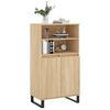 vidaXL Buffet haut Chêne sonoma 60x36x110 cm Bois d'ingénierie