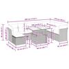 vidaXL Salon de jardin avec coussins 9pcs marron r&eacute;sine tress&eacute;e acacia