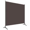 vidaXL Cloison de s&eacute;paration marron 175x180 cm tissu