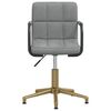 vidaXL Chaises pivotantes &agrave; manger lot de 4 gris clair velours
