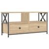 vidaXL Meuble TV chêne sonoma 90x33x45 cm bois d'ingénierie et fer
