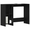 vidaXL Bureau Ch&ecirc;ne noir 102,5 x 35 x 75 cm Bois d'ing&eacute;nierie