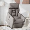 vidaXL Fauteuil inclinable taupe tissu