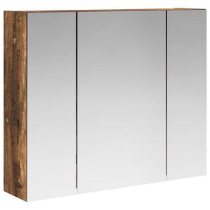 vidaXL Armoire Miroir de Salle de Bain Ch&ecirc;ne fum&eacute; 60 x 14,5 x 50 cm