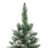 vidaXL Sapin de Noël artificiel mince avec support 150 cm PVC