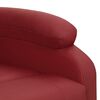 vidaXL Fauteuil Rouge bordeaux Similicuir