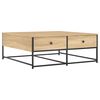 vidaXL Table basse ch&ecirc;ne sonoma 100x99x40 cm bois d'ing&eacute;nierie