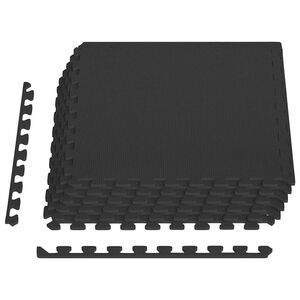 vidaXL Tapis de sol 6 pcs 2,16 ㎡ Mousse EVA Noir